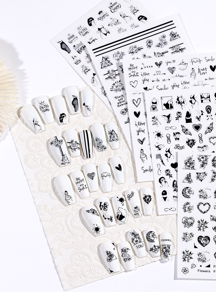 Sticker dán móng họa tiết độc đáo