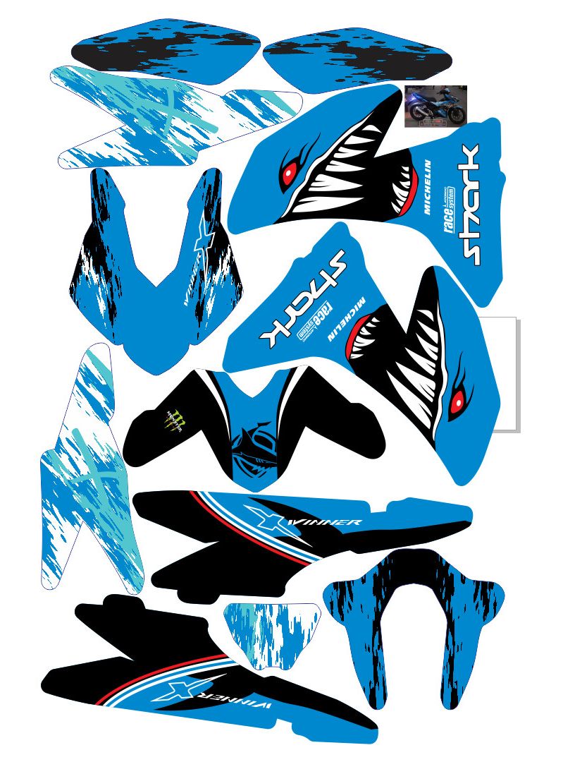 Tem trùm winner X. decal 3 lớp ko bay màu