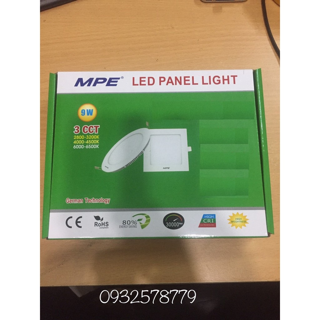 Mpe - đèn led âm trần 9w mpe rpl / rpl-9t / rpl-9v / rpl-9n / rpl-9/3c / rpl9t / rpl9n / rpl9v / rpl93c