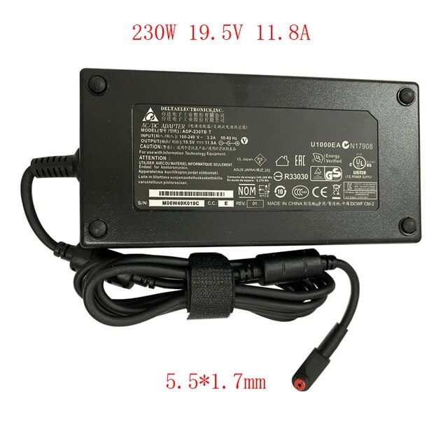 Sạc dành cho laptop acer aspire 7 aspire vnitro nitro 5 series 230w 19.5v 11.8a