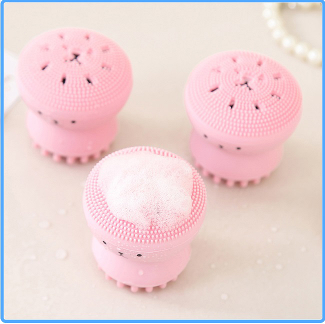 Mút rửa và massage mặt bạch tuộc giúp tẩy tế bào chết, làm sạch da thu nhỏ lỗ chân lông, làm săn và tăng độ đàn hồi cho da, chống lão hóa, giảm nếp nhăn, mút rửa mặt giá rẻ July20 DC012