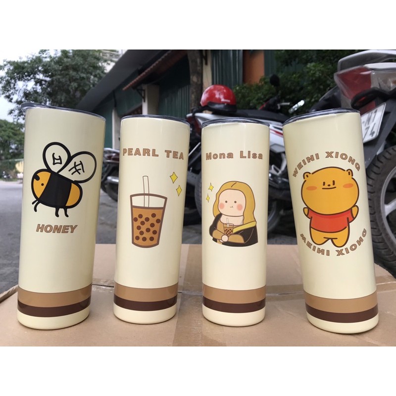 BÌNH - LY GIỮ NHIỆT CON ONG 650ml SIÊU HÓT HÍT