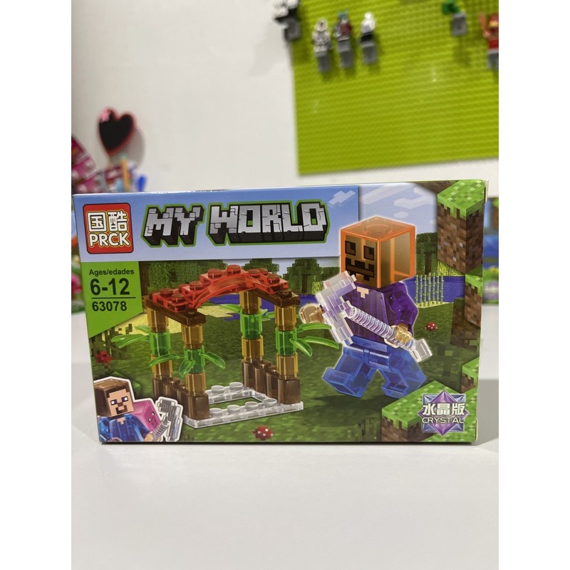 Mô Hình Mini Minecraft My World mới 2021 mô hình Đồ chơi khối xây dựng bằng  pha lê.... Vận chuyển hàng ngày 