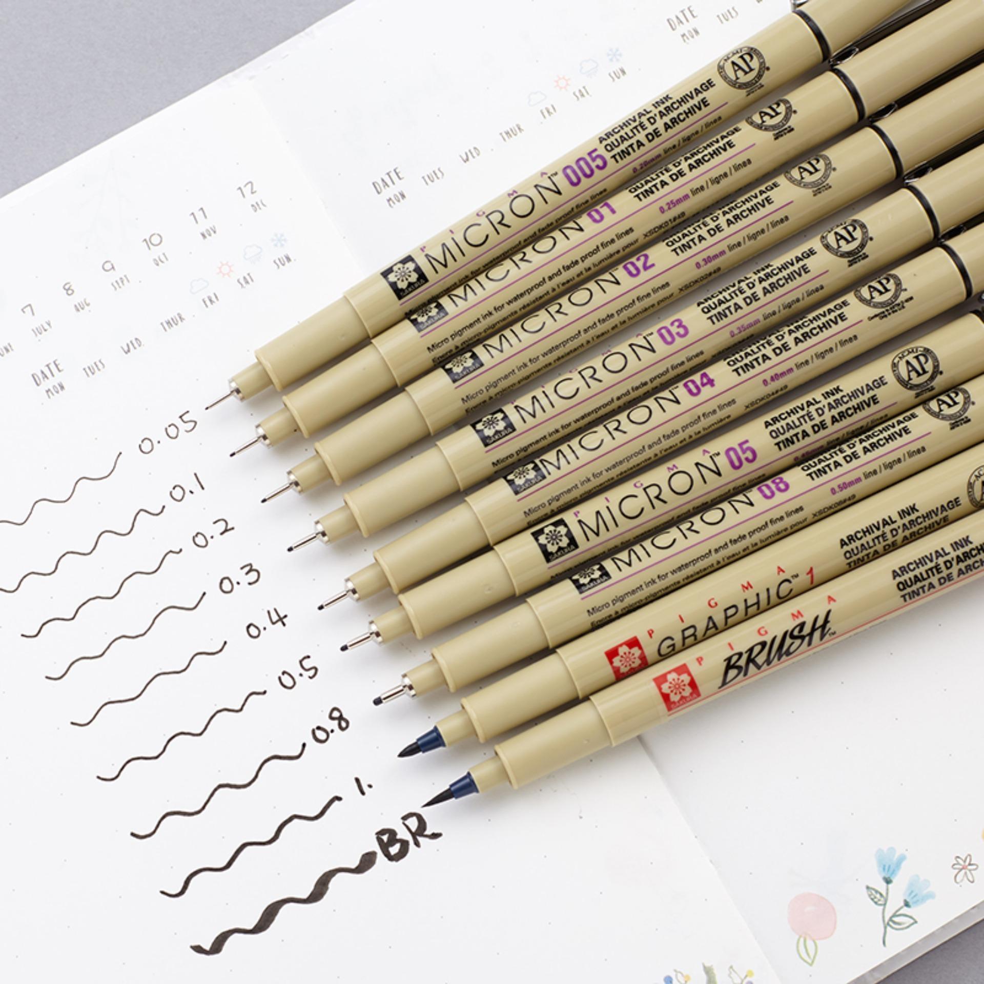 Bút line đi nét SAKURA PIGMA MICRON ĐỦ SIZE