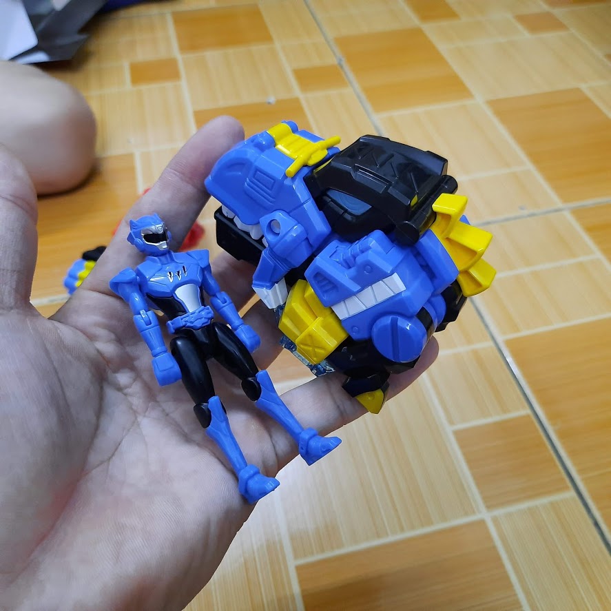 Đồ chơi Biệt đội siêu nhân nhí Miniforce mô Hình Khủng Long Tyranno Và Siêu Nhân Jacky / Volt tốc độ bằng nhựa cao cấp mã