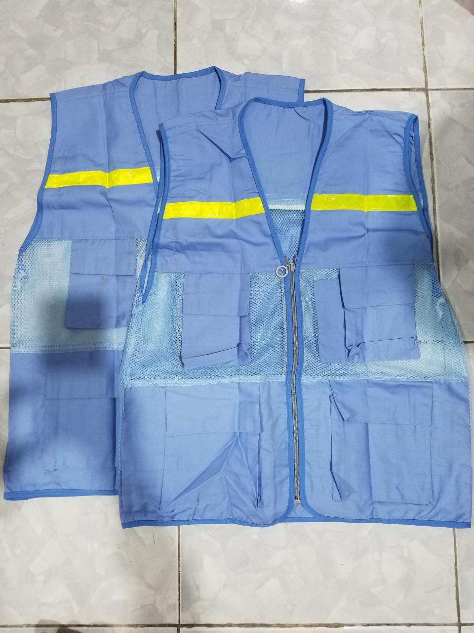 [HCM]Áo gile kỹ sư xanh biển
