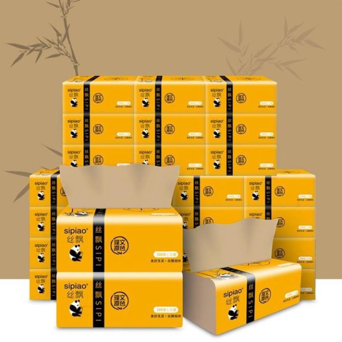 ⛔FREESHIPP⛔ Bịch 300 tờ giấy gấu trúc (BỊCH 300 TỜ)