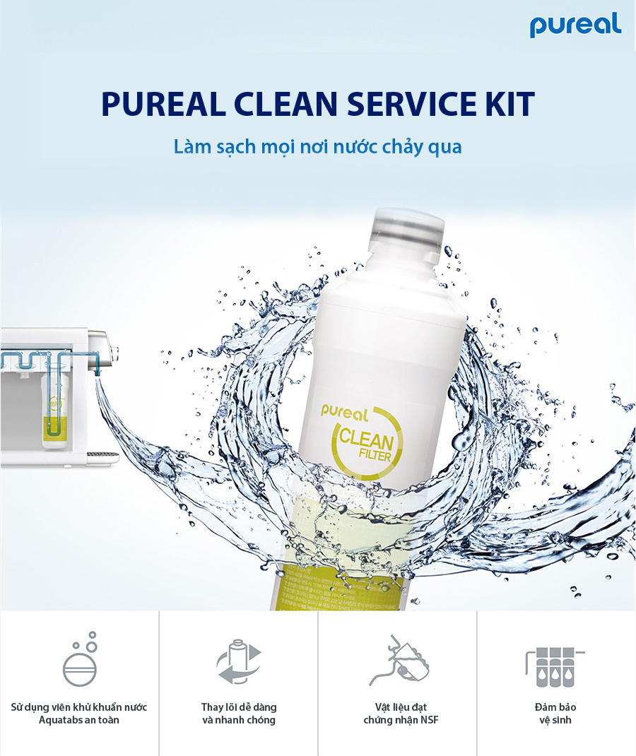 Bộ lõi vệ sinh máy lọc nước Pureal