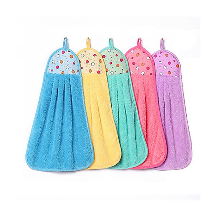 Combo 5 khăn lau tay, lau bát nhà bếp siêu thấm nước size lớn , khăn lau tay, lau bát nhà bếp siêu thấm nước size lớn , khăn lau tay treo tường nhiều màu