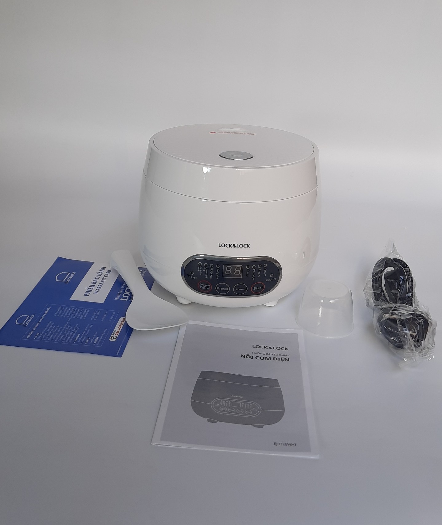 Nồi Cơm Điện Mini siêu tiện lợi 0.8 lít Lock&Lock - EJR326