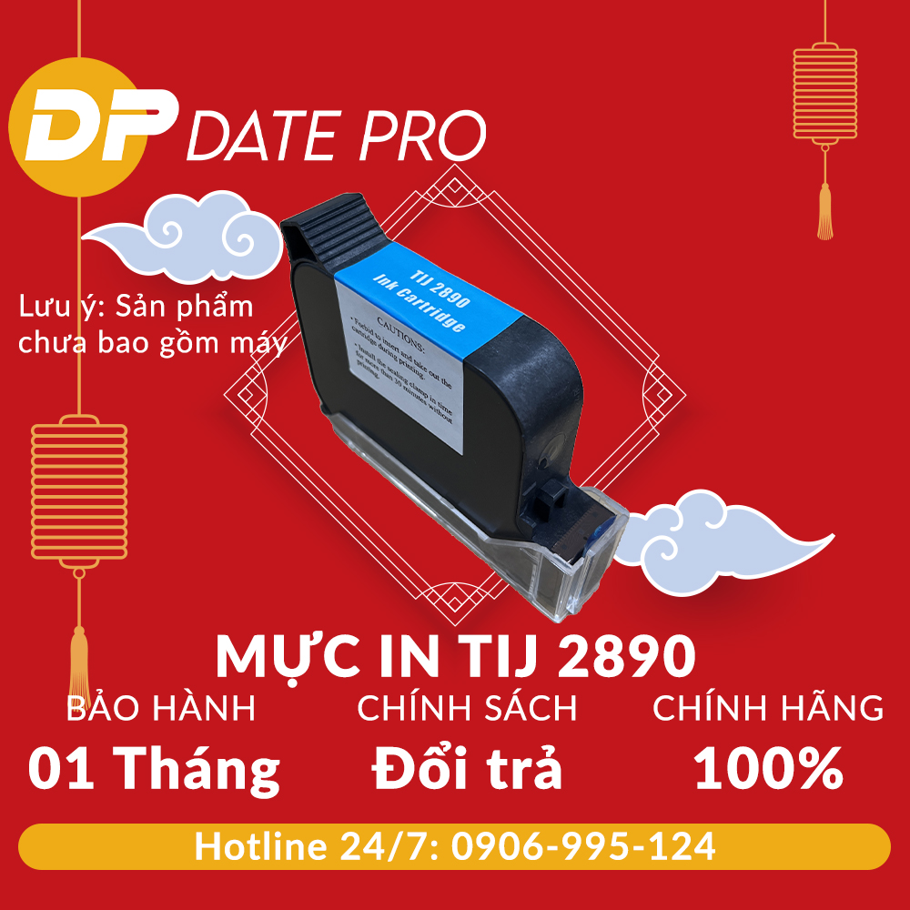 [Freeship Max] Mực máy in date cầm tay (màu đen)