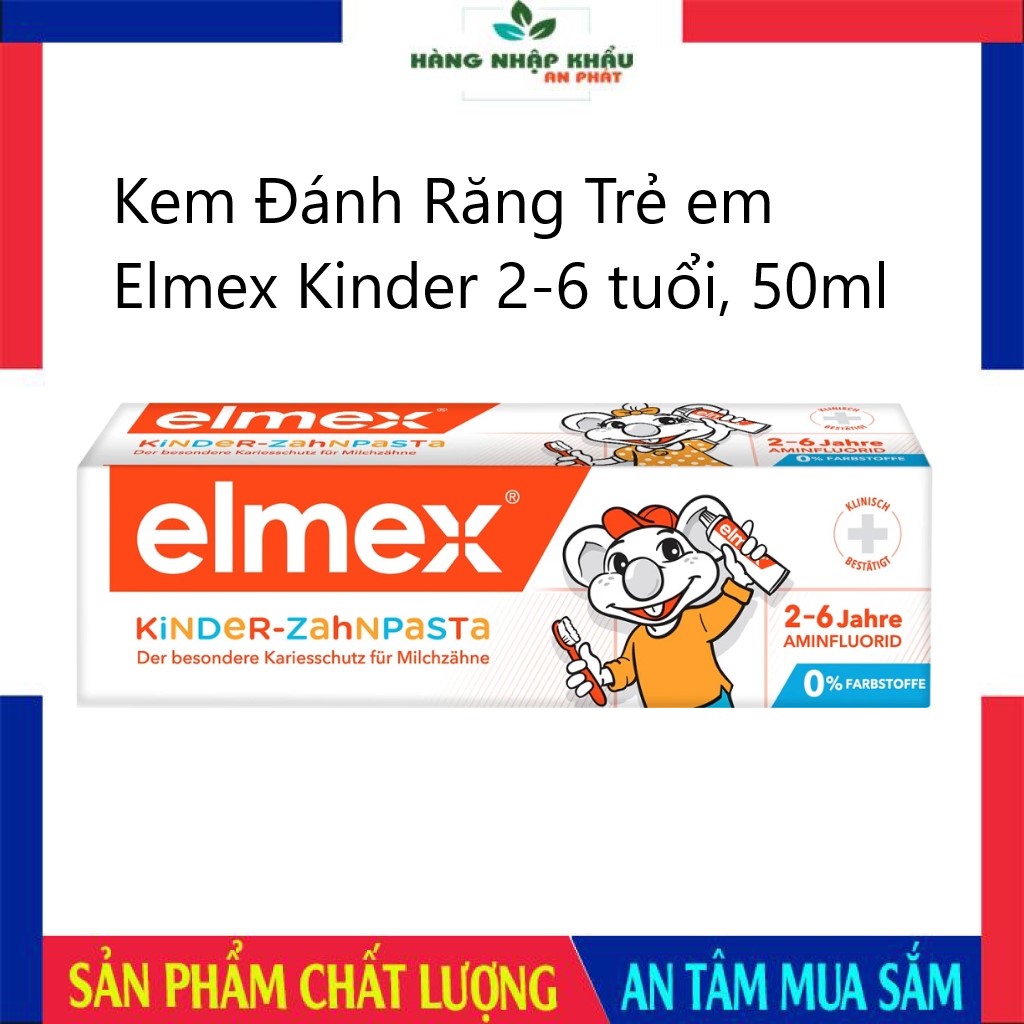 Kem Đánh Răng Trẻ em Elmex Kinder 2-6 tuổi, 50ml