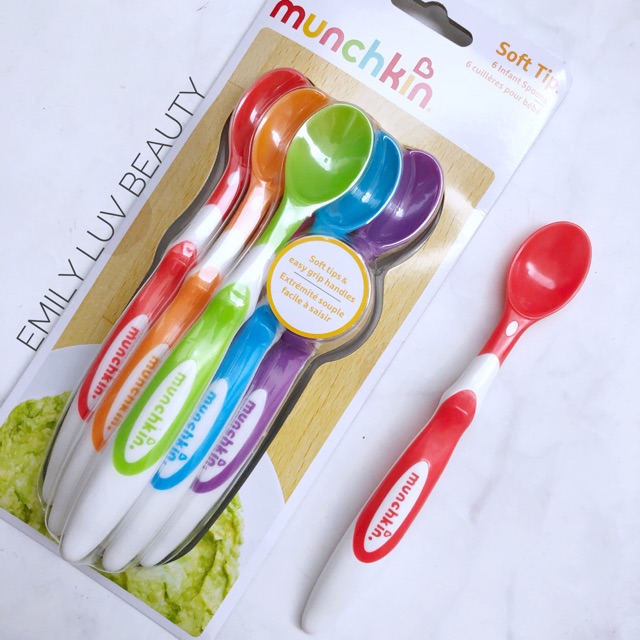 Thìa siêu mềm Munchkin cho bé 3M+