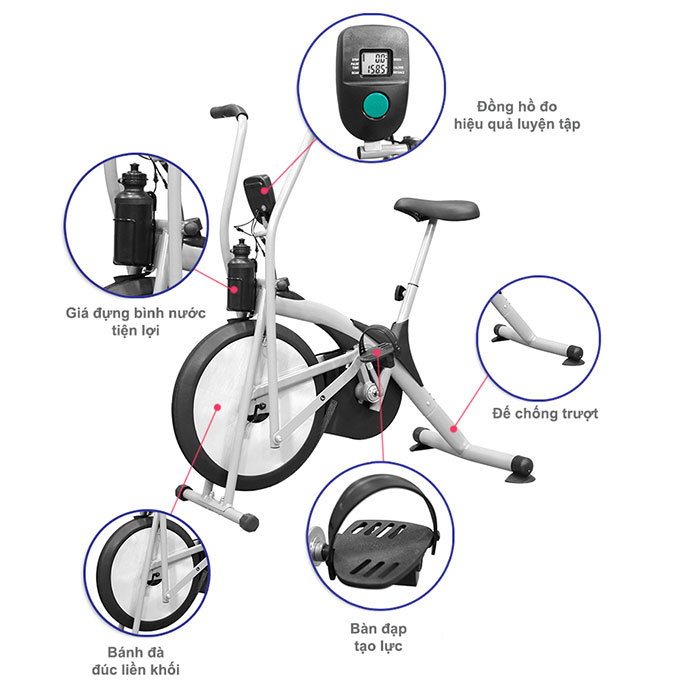 Xe đạp tập thể dục Air Bike