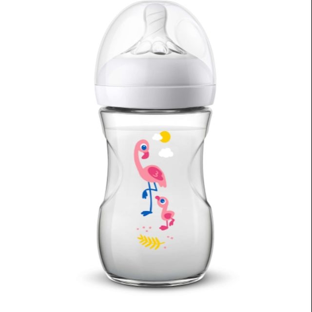 Bình sữa Philips AVENT Natural 260ml họa tiết