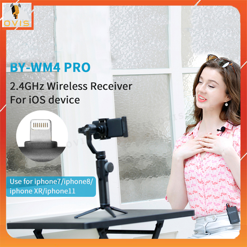 Micro Cài Áo Không Dây cổng Ligthning cho iPhone, iPad | Boya BY-WM4 Pro-K3 / Pro-K4