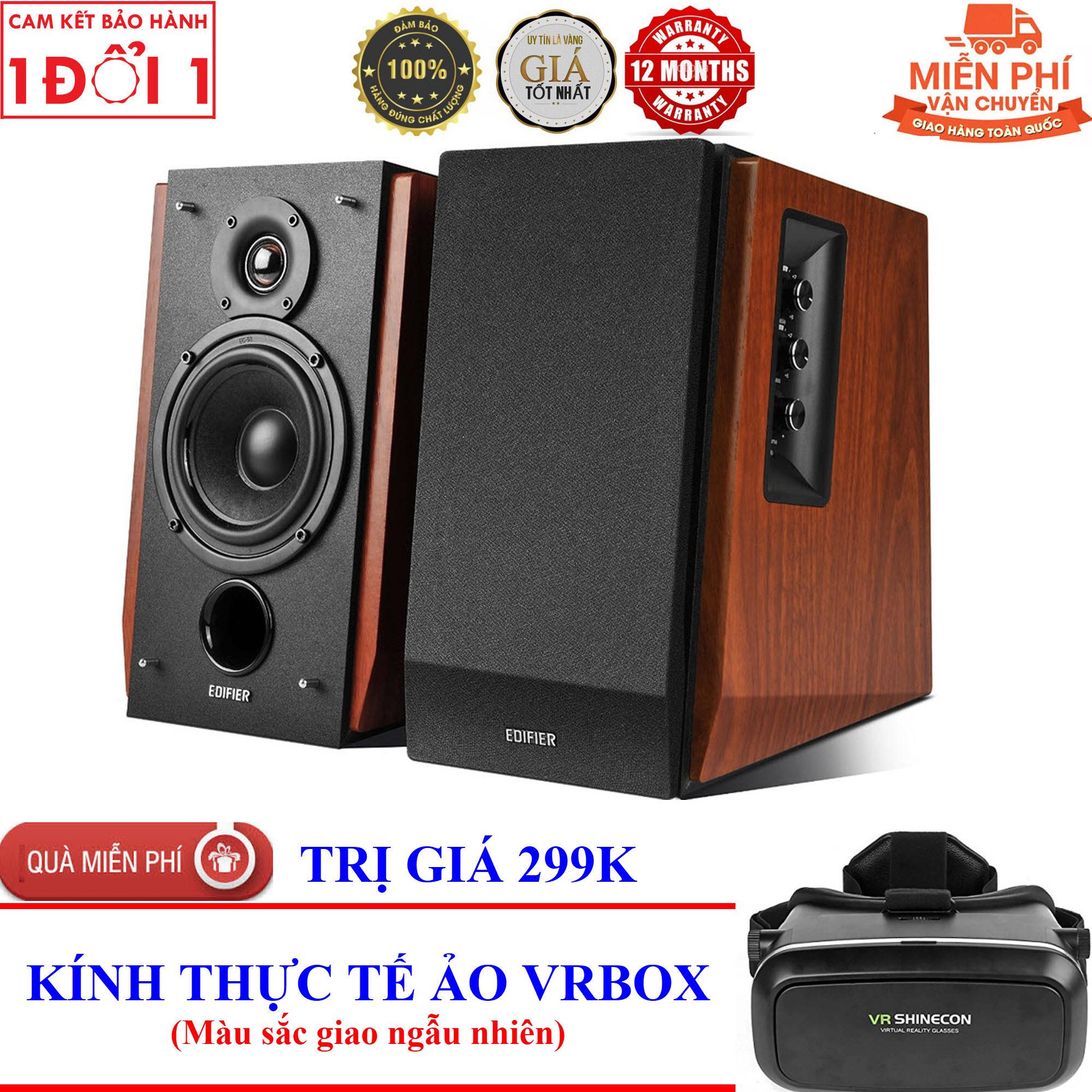 TẶNG ngay kính thực tế ảo VR BOX - Số lượng có hạn - Loa kiểm âm Bluetooth 2.0 Edifier R1700BT (Nâu)
