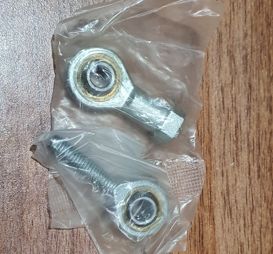 1 cặp vòng bi mắt trâu SI6 T/K (Ren trong 6mm) và  SA6 T/K (Ren ngoài 6mm)