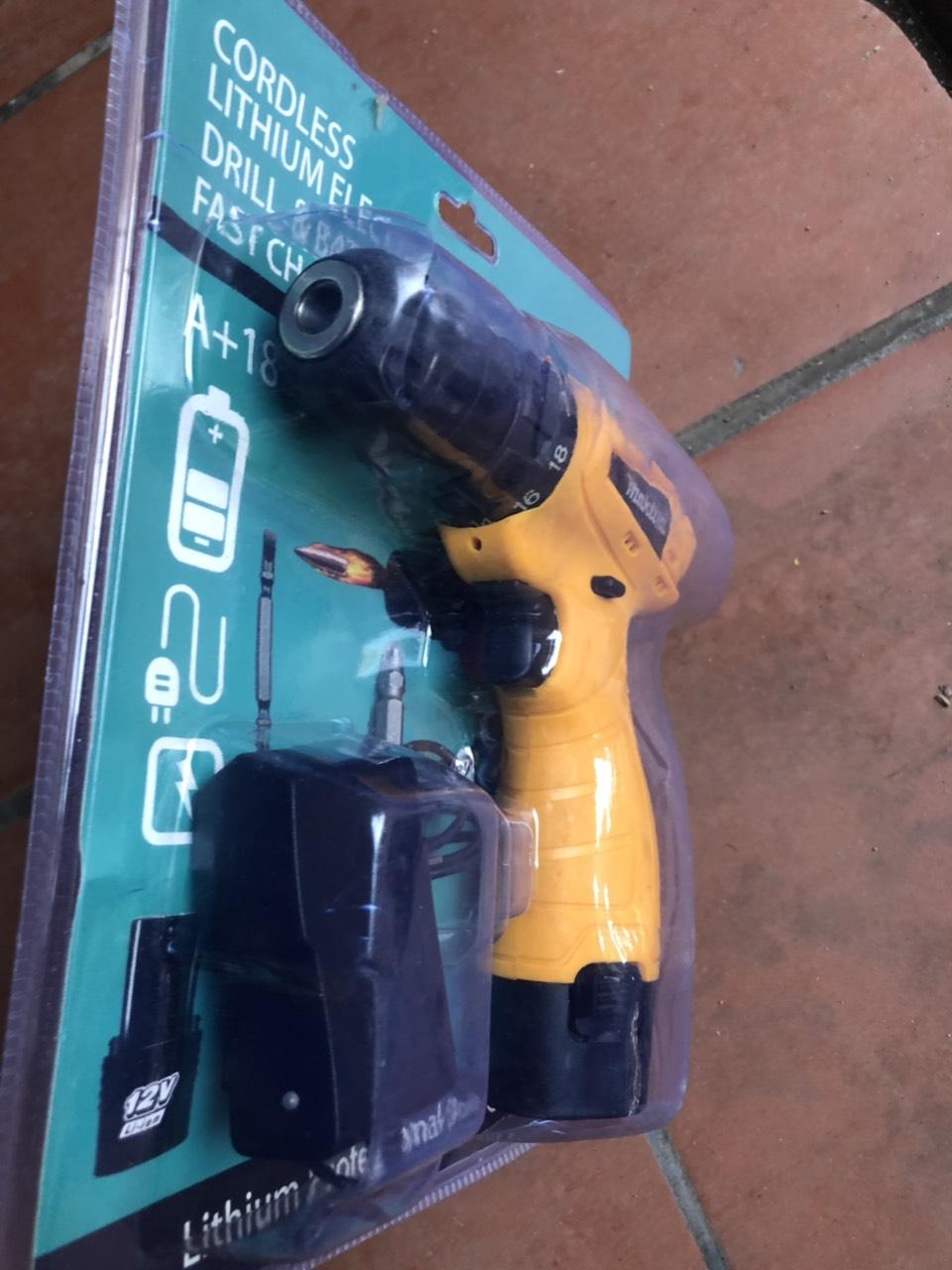 khoan pin 12v makiya mẫu mới 2020