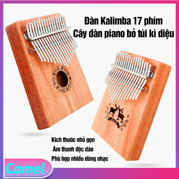 Đàn Kalimba - Đàn Kalimba 17 Phím- Đàn Thumb Piano- Phù Hợp Nhiều Dòng Nhạc- Âm Thanh Độc Đáo- Dễ Học - Camel Vn