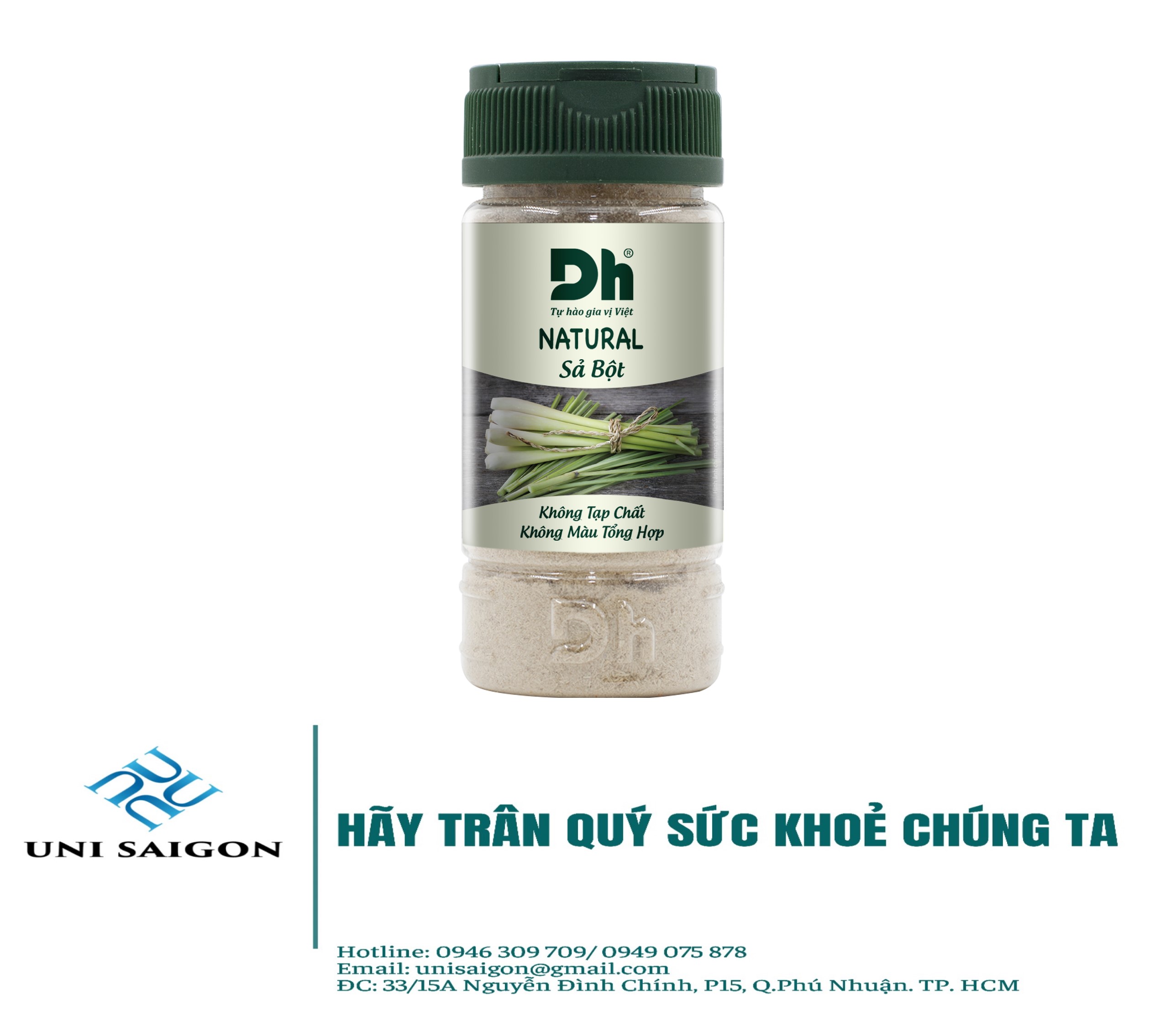 Hũ Natural Sả bột (30G) - Thương hiệu DH Foods