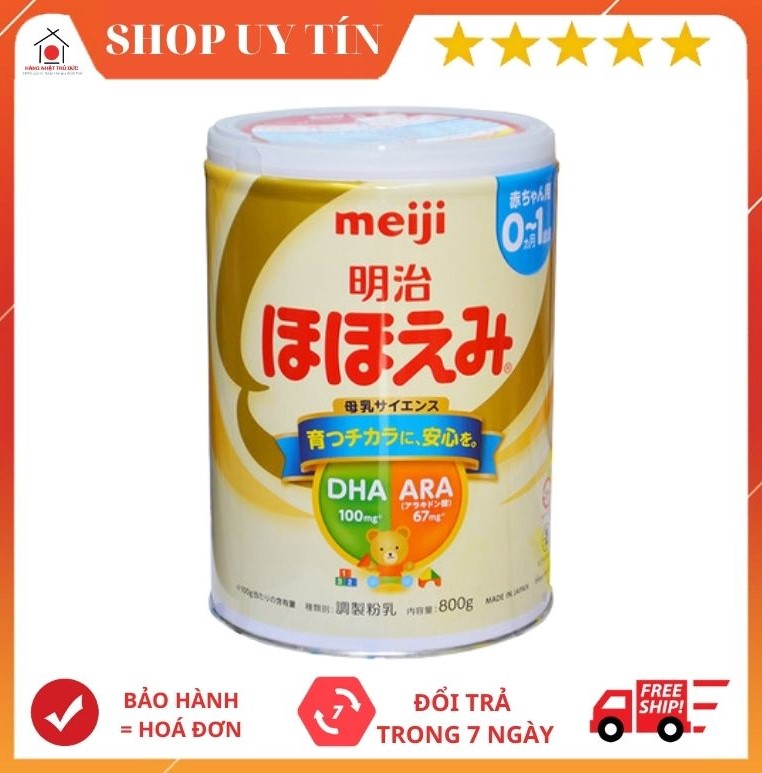 Combo 1 thùng 8 lon sữa meiji nội địa nhật bản số 0 cho bé từ 0-1 tuổi - bán tại hàng nhật thủ đức