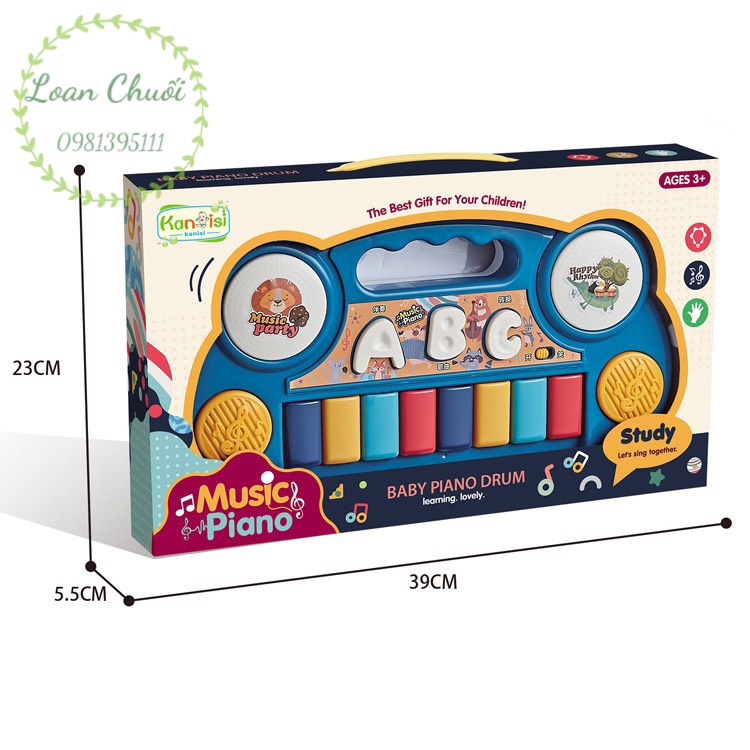 ĐÀN PIANO HÌNH THÚ PHÁT NHẠC CHO BÉ ( LOẠI 1)