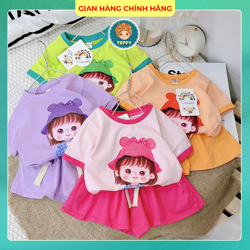 Bộ đồ mặc nhà chibi xinh cho bé gái