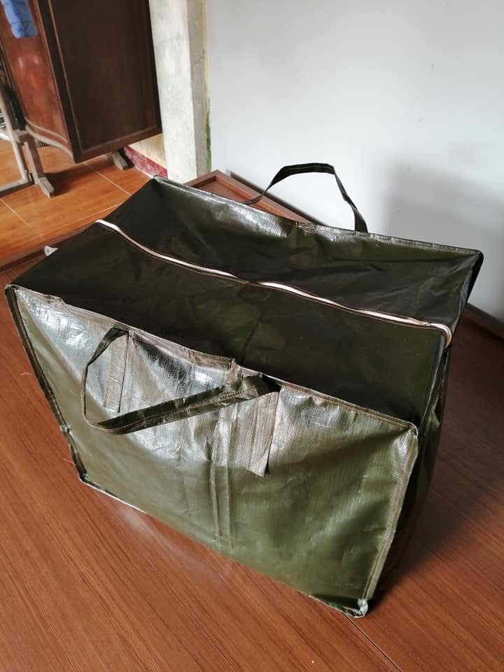 Combo 2 túi bạt dứa đựng đồ Xanh Rêu Size TO
