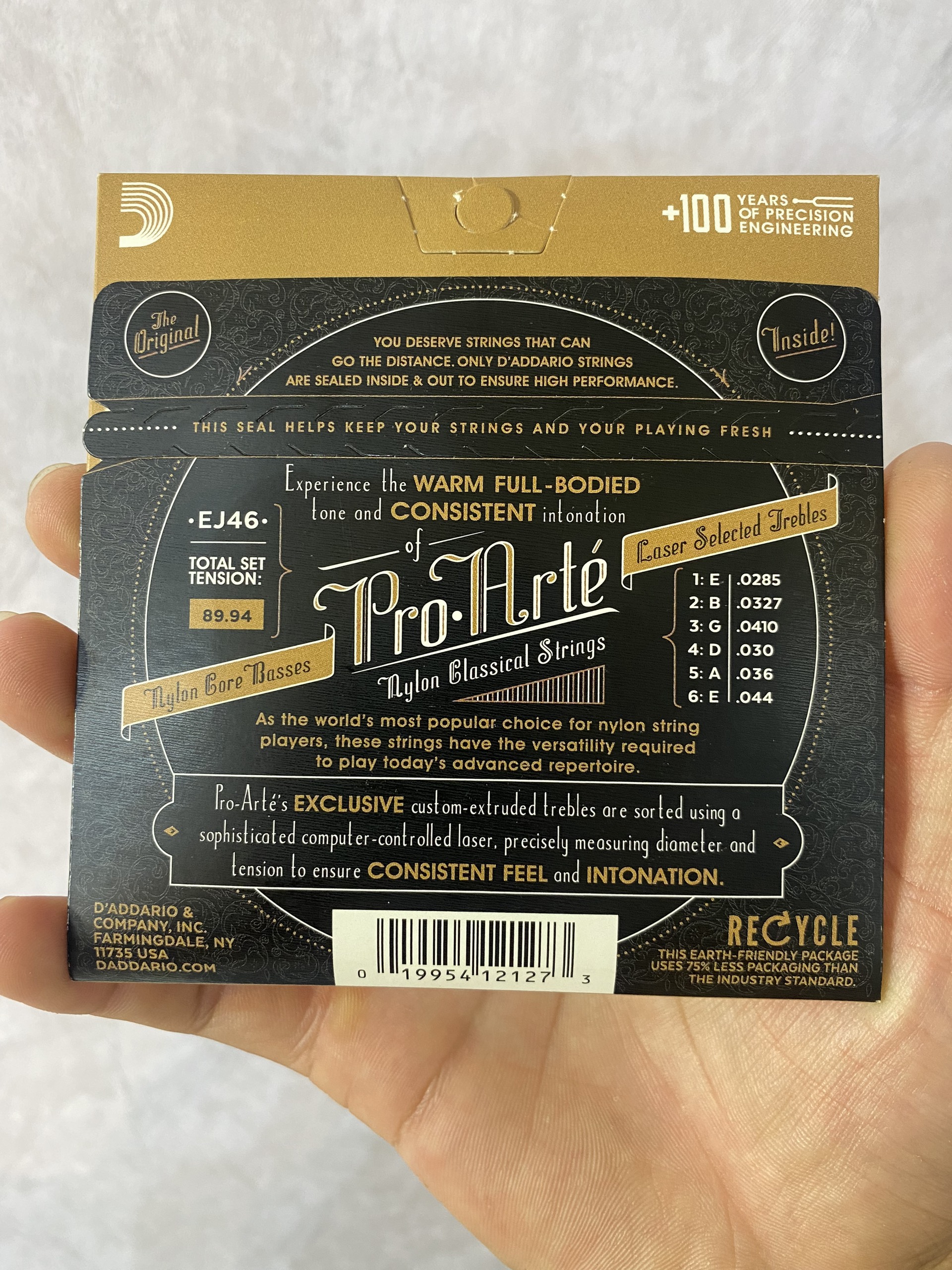 Bộ dây đàn guitar Classic D’addario EJ46