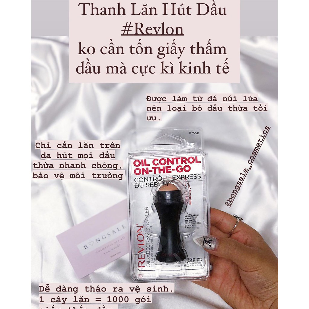 Thanh lăn hút dầu Revlon từ đá núi lửa