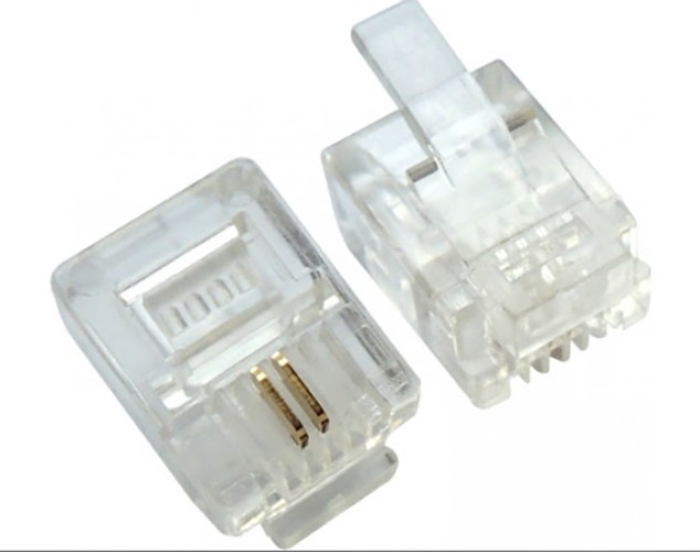Đầu bấm điện thoại RJ11 2 line