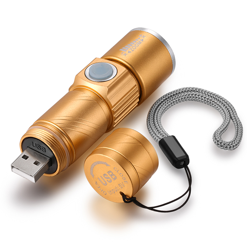 Mini portable USB rechargeable flashlight HN-Q5