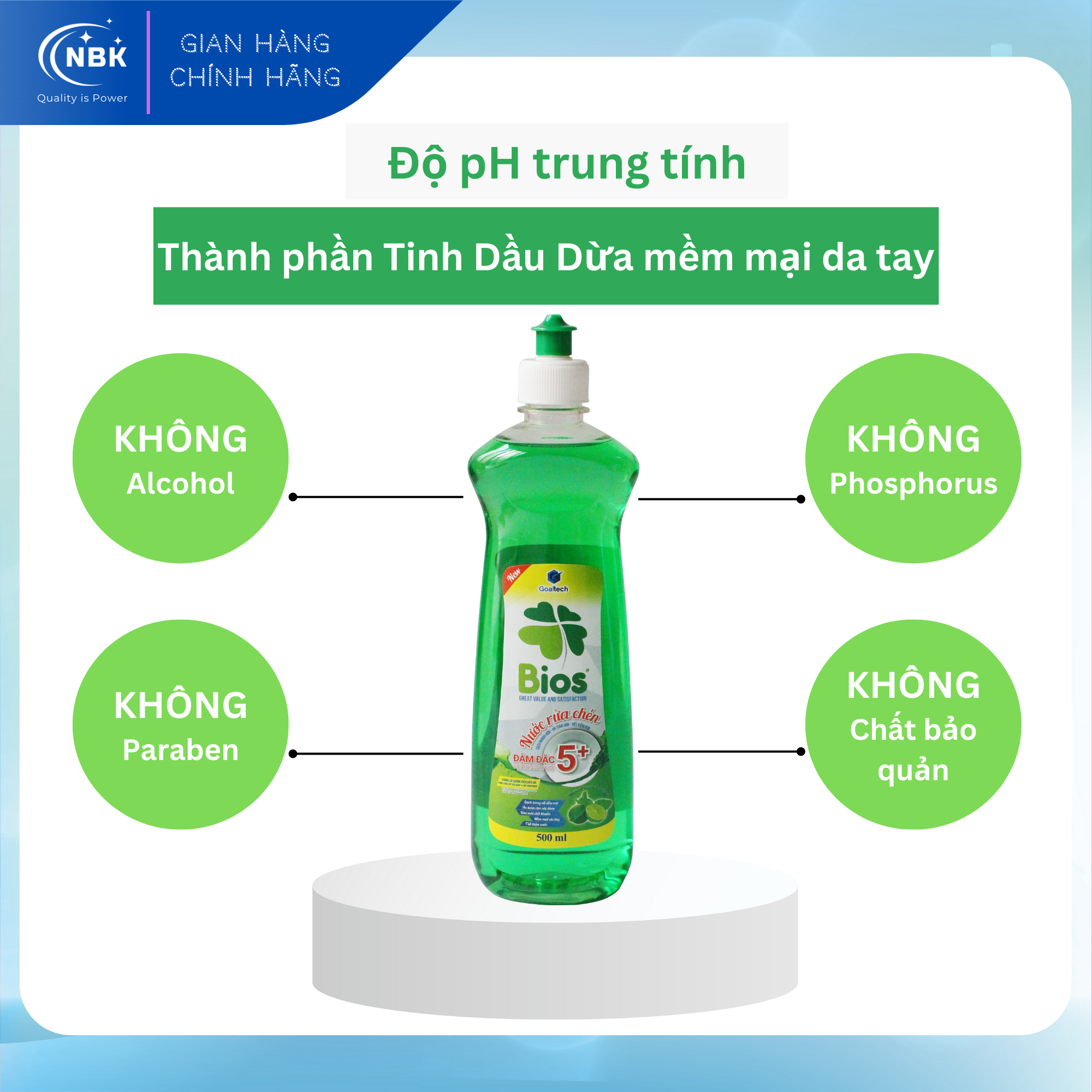 DISHES WASHING LIQUID BIOS GREEN TEA LEMON INCENSE 500ml/Bottle