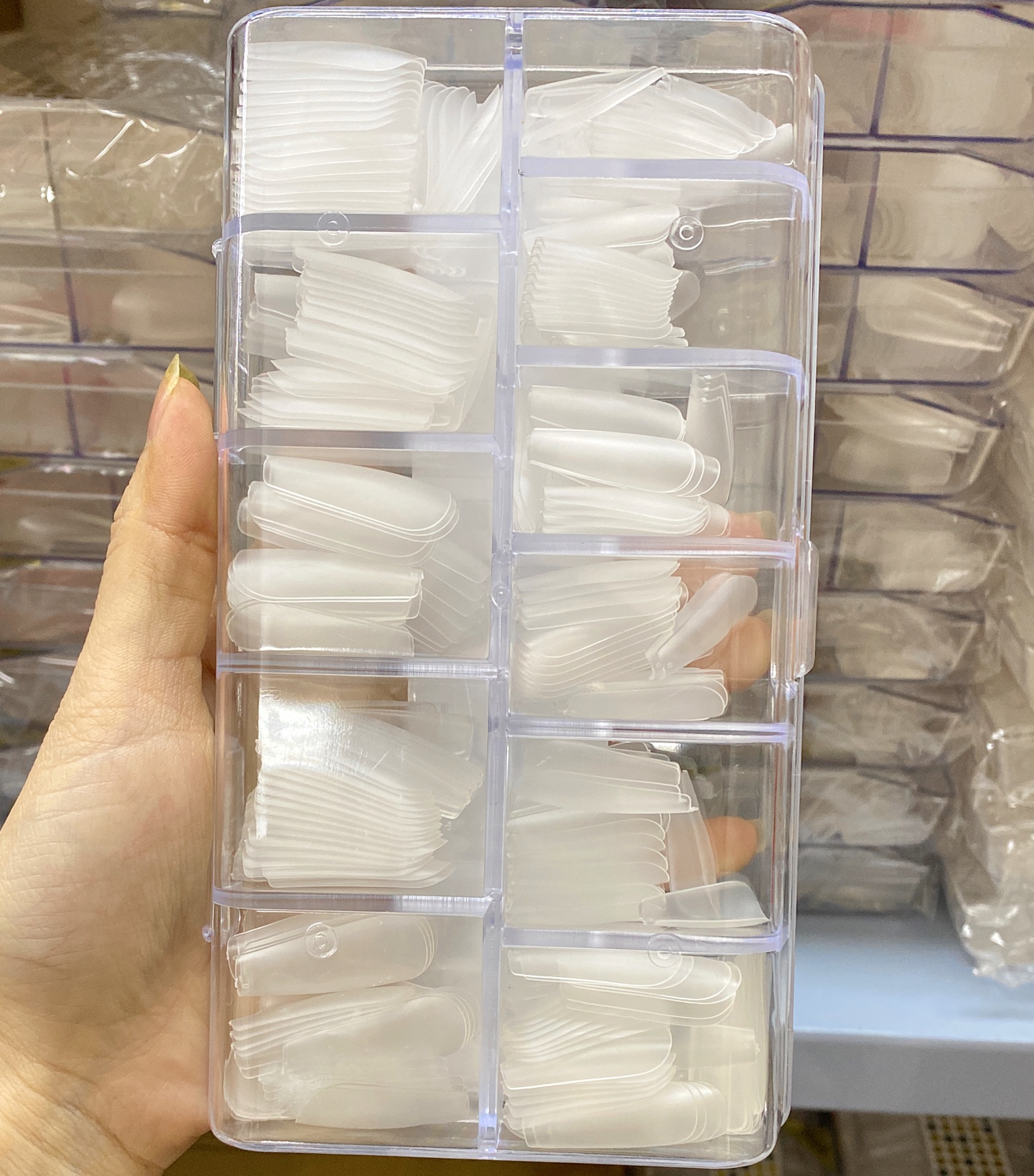 Móng Up HSM Nhám Phom Thang Màu Đục ,Trong - Mini Nails