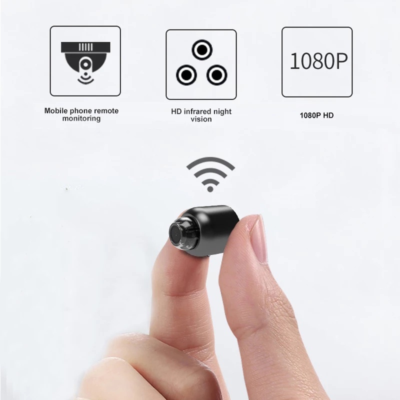 Camera Không Dây Mini, Camera Mini Máy Quay Phim Mini X5, Camera Mini Wifi. Camera Không Dây, Camera Theo Dõi Giám Sát Từ Xa Điện Thoại Di Động Độ Phân Giải Sắc Nét 1080P (Full-HD).