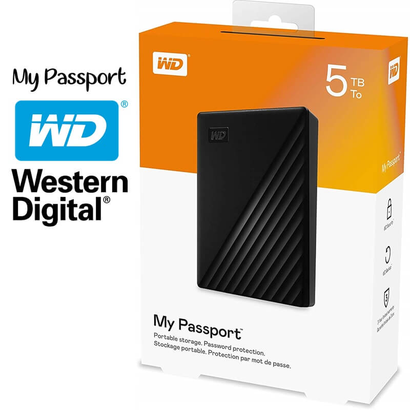 [HCM][Trả góp 0%]Ổ Cứng Di Động WD My Passport 5TB - KCD