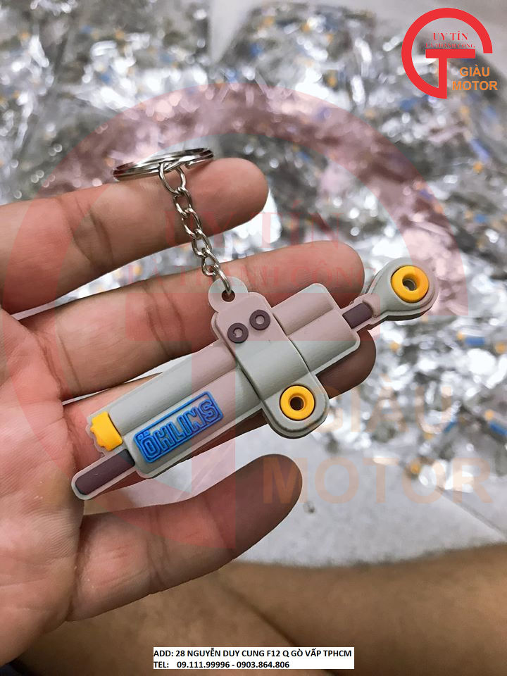 MÓC KHÓA MÔ HÌNH TRỢ LỰC SƯỜN OHLINS BẰNG CAO SU
