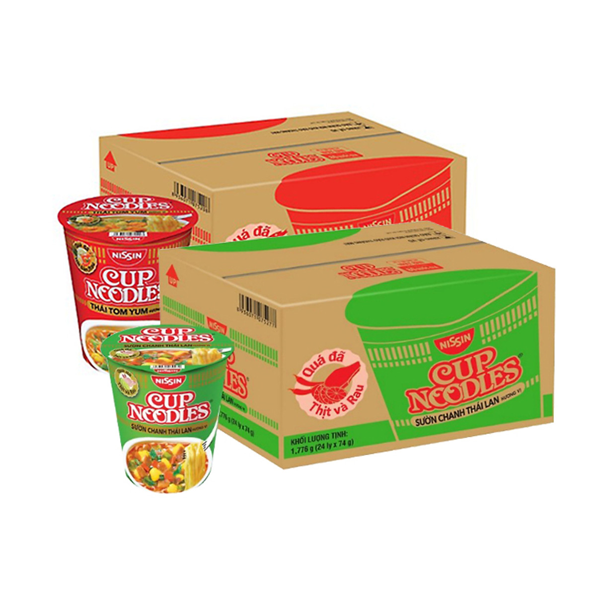 Thùng 12 Ly Mì Cup Noodles Đủ Hương Vị