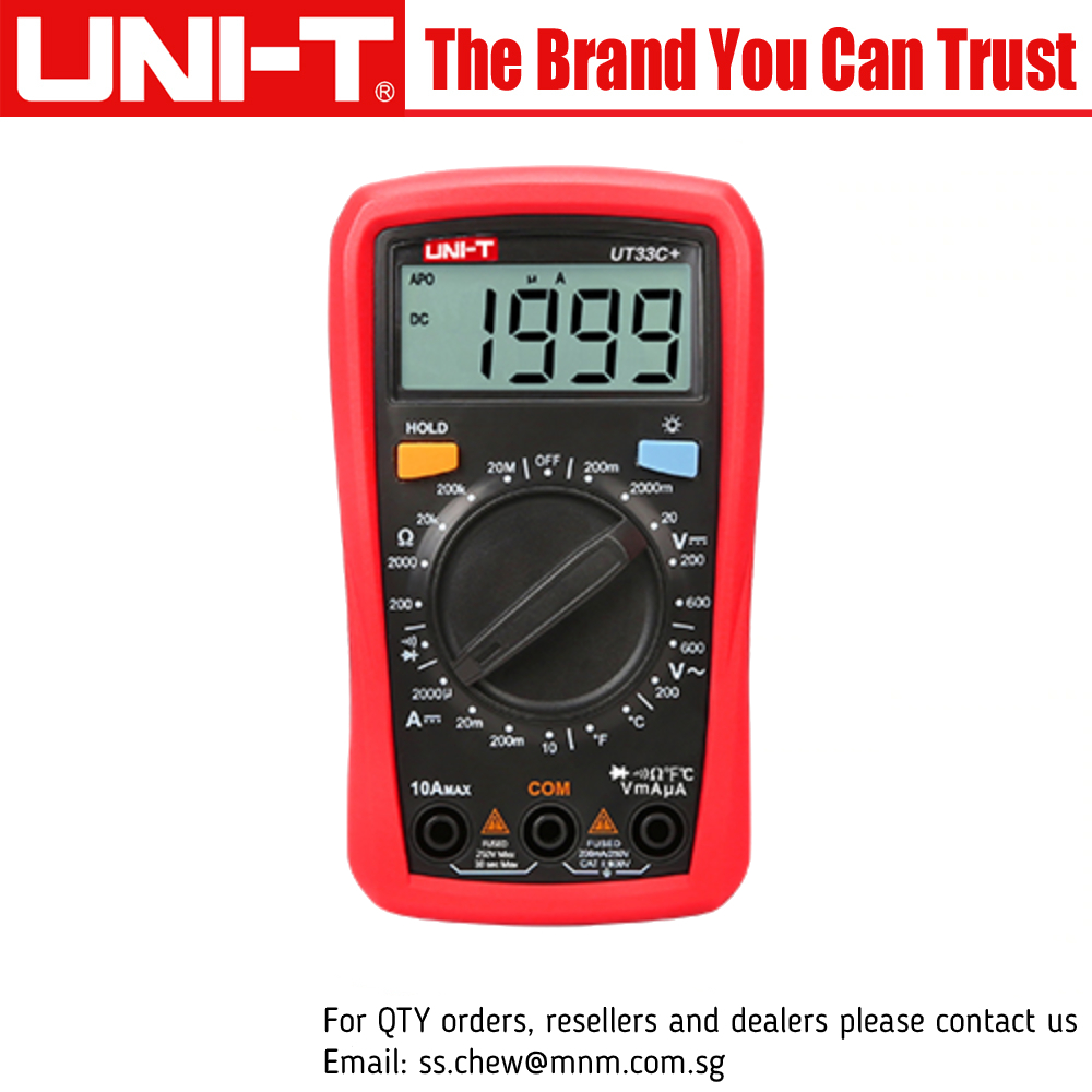 [HCM]UNI-T UT33B+ UT33C+ UT33D+ UT33A+ Palm Size Multimeter