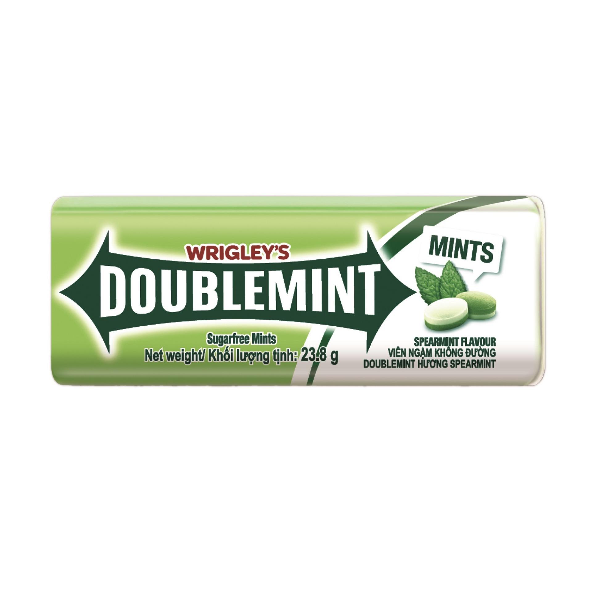 Kẹo ngậm Doublemint Spearmint tuýp 35 viên