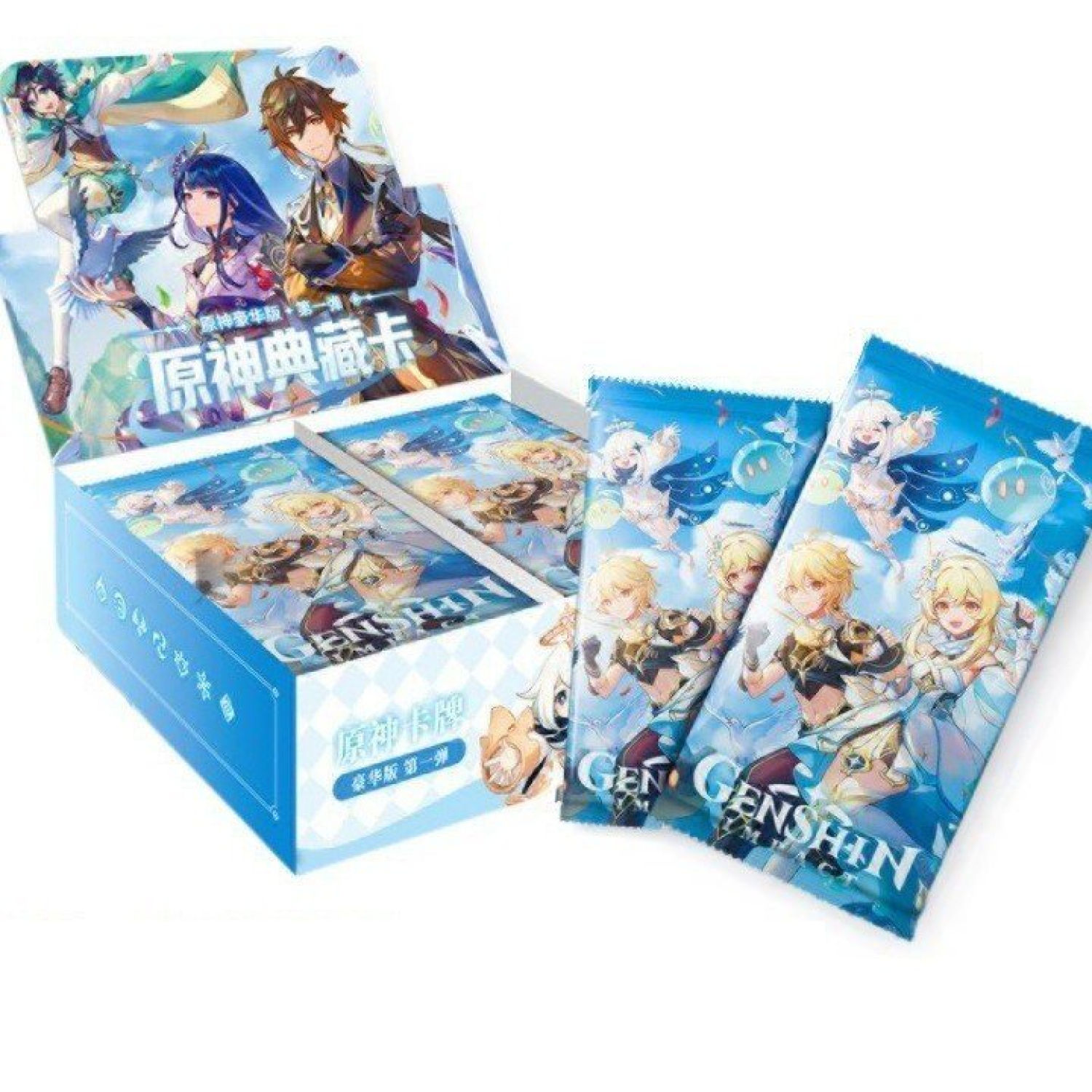 Hộp ảnh thẻ GENSHIN IMPACT ver SKY pack nhân phẩm card gacha anime game xinh xắn