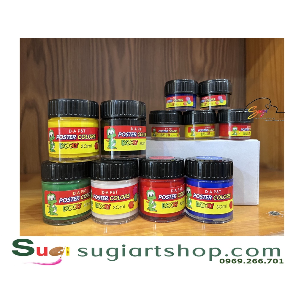 Màu Dooly, Màu Poster Dooly 10ml / 30ml bán lẻ- [ Sugi Art Shop ]