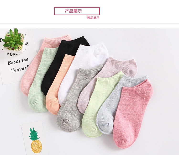Female Low Ankle Socks Multi Color Japan export