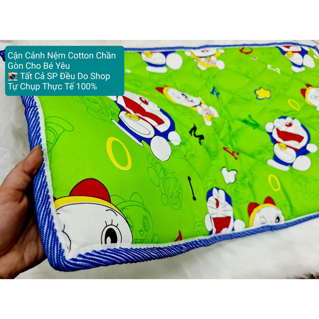 🔥nệm cotton cho em bé đi học mẫu giáo 2 mặt cotton thắng lợi, nệm lót gấp gọn cho bé sơ sinh - kho sỉ chăn ga hcm