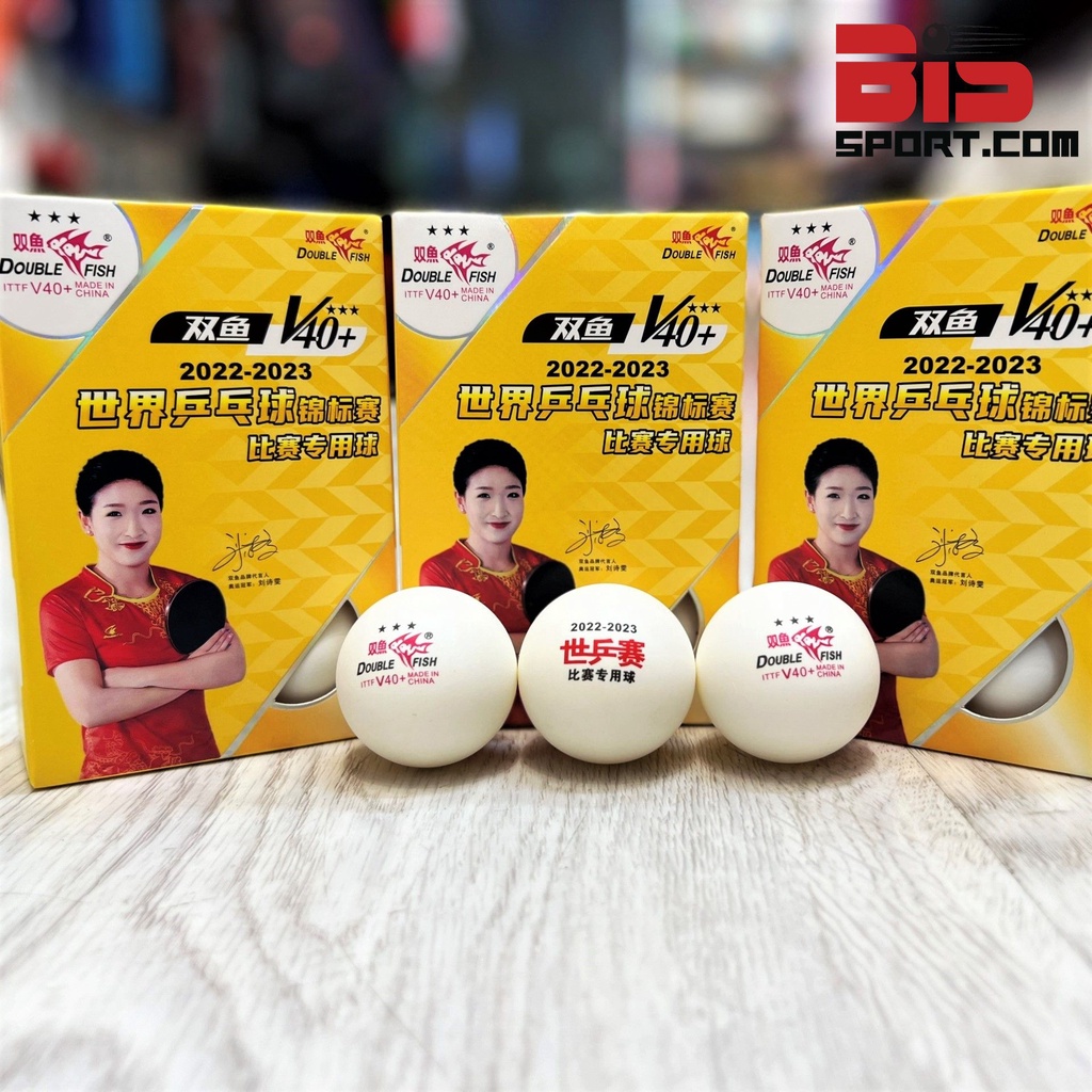 Quả bóng bàn double fish 2023 - loại cao cấp 2022-2023 - chính hãng - thi đấu giải thế giới từ năm 2022-2023
