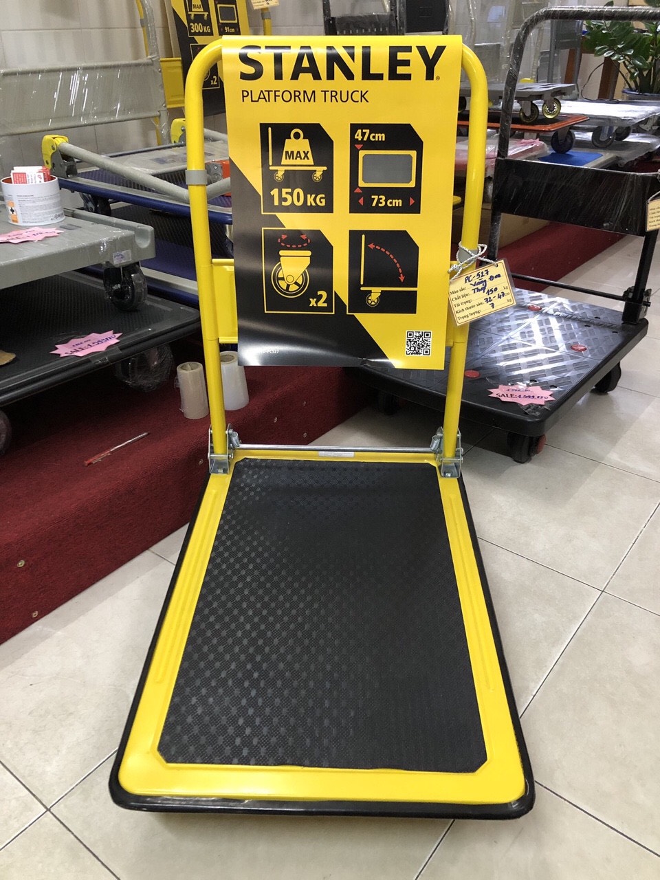 [HCM]XE ĐẨY 4 BÁNH STANLEY PC527 tải 150kg