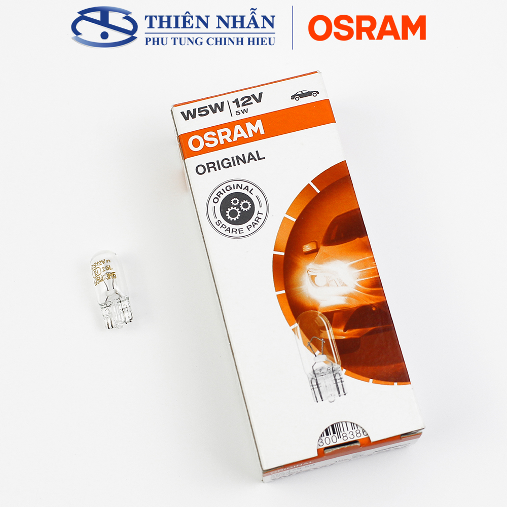 Bóng đèn Halogen OSRAM T10 sương mù/demi/xi nhan cho nhiều dòng xe máy Wave, Dream, Future,.. (2825)