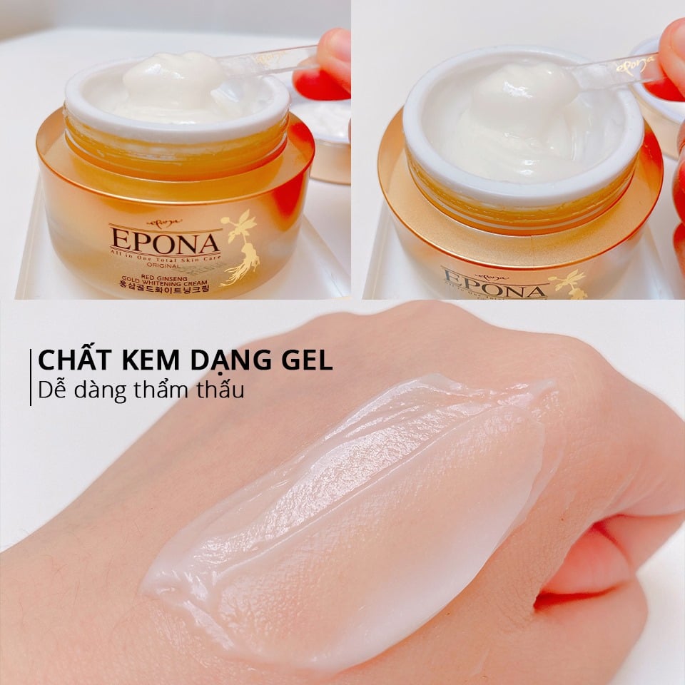 Kem Hồng Sâm 𝐄𝐩𝐨𝐧𝐚 𝐎𝐫𝐢𝐠𝐢𝐧𝐚𝐥 𝐑𝐞𝐝 𝐆𝐢𝐧𝐬𝐞𝐧𝐠 𝐆𝐨𝐥𝐝 𝐖𝐡𝐢𝐭𝐞𝐧𝐢𝐧𝐠.