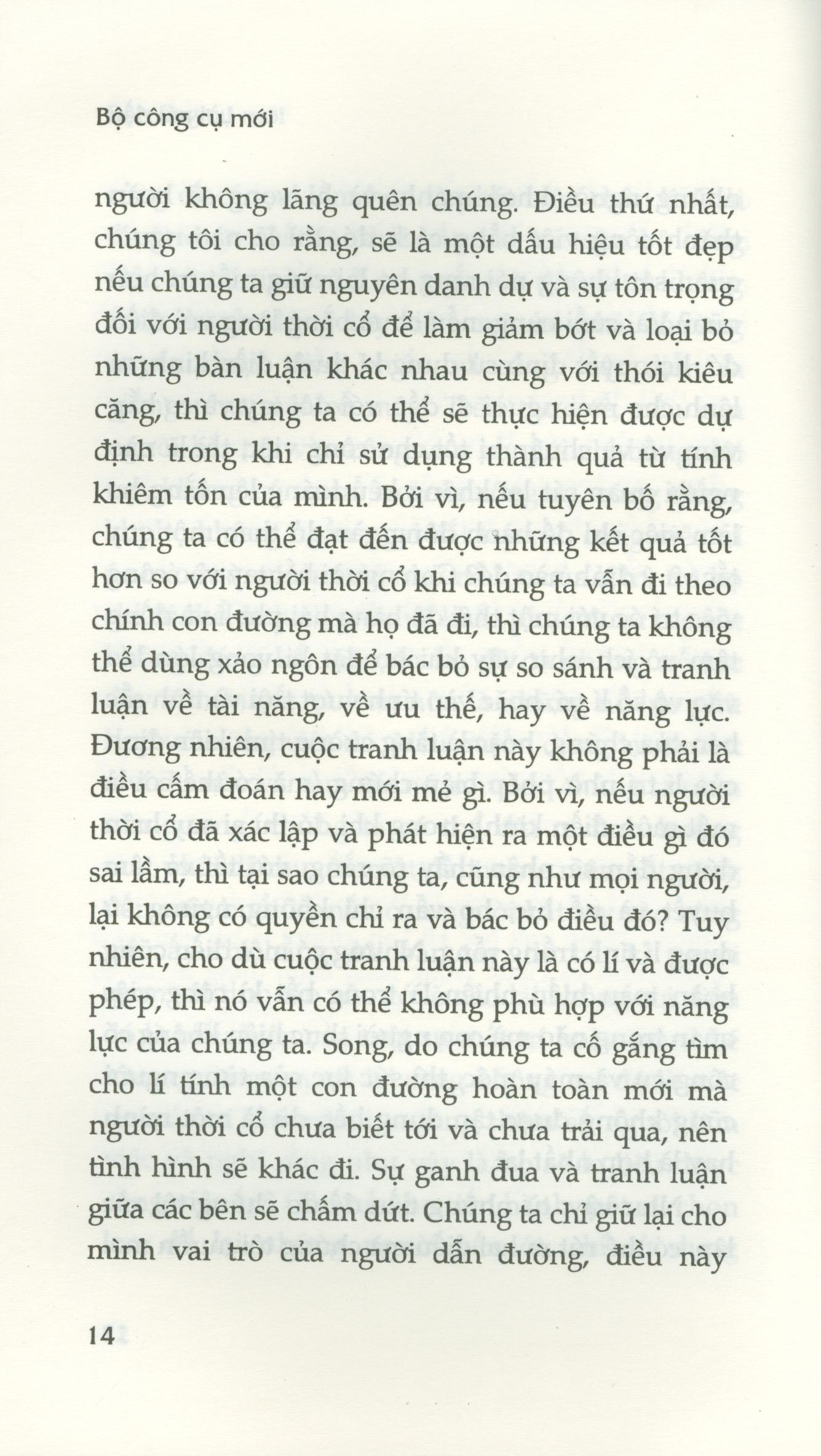 Bộ Công Cụ Mới (Sách Tham Khảo)